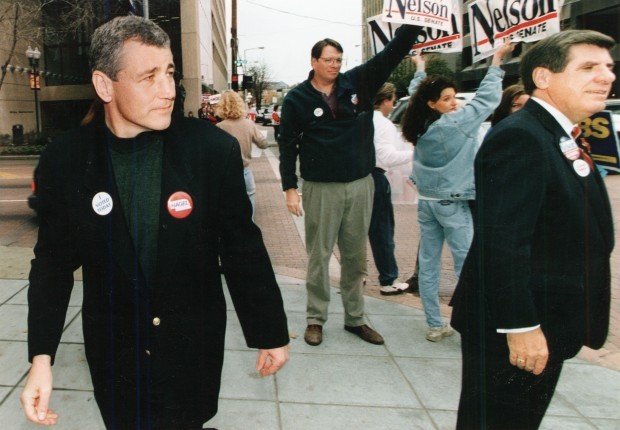 Ben Nelson and Chuck Hagel